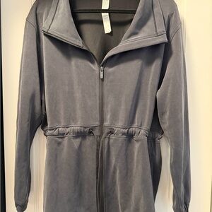 Lululemon Gray Zip-Up Drawstring Jacket